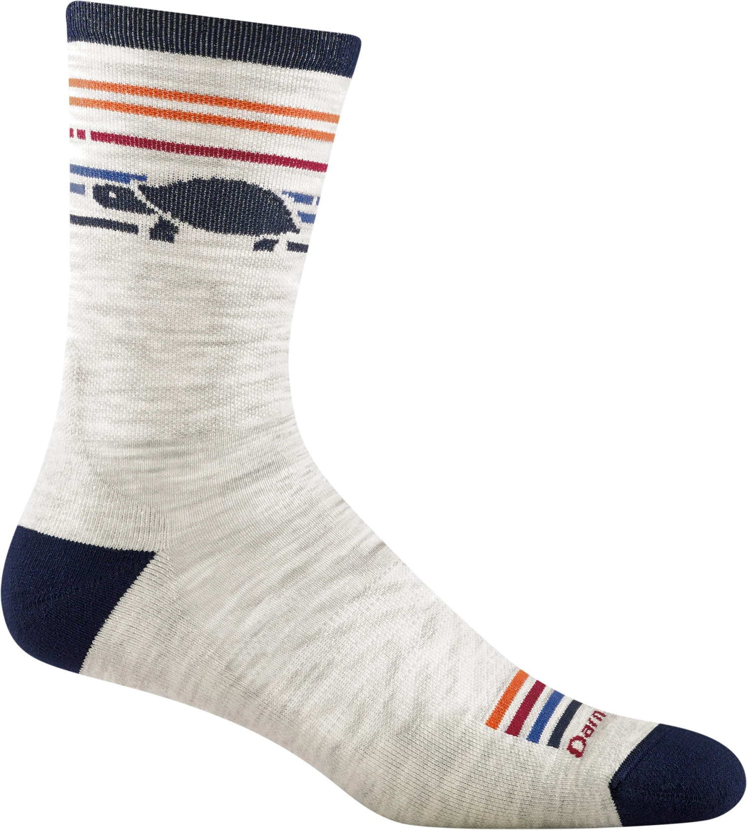 Darn Tough Men's Pacer Micro Crew Ultra-Light Cushion Running Sock - Ash (1041-ASH) 1 Darn Tough Men's Pacer Micro Crew Ultra-Light Cushion Running Sock - Ash (1041-ASH)