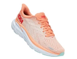 HOKA Women's Clifton 8 - Cantaloupe/Silver Peony (1119394-CSPY) -Pro Runner Shop 1119394 CSPY 1