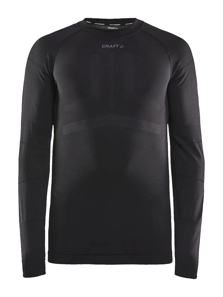 Craft Men's Active Intensity Crewneck Baselayer - Black/Asphalt (1907933-999995) 6 Craft Men's Active Intensity Crewneck Baselayer - Black/Asphalt (1907933-999995) - Image 6