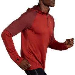Brooks Men's Notch Thermal Hoodie - Copper/Heather Dark Copper (211402682) 8 Brooks Men's Notch Thermal Hoodie - Copper/Heather Dark Copper (211402682) -Pro Runner Shop 211402 682 MV Notch Thermal Hoodie 2