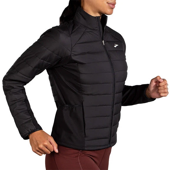 Brooks Women's Shield Hybrid Jacket - Black (221557001) 3 Brooks Women's Shield Hybrid Jacket - Black (221557001) - Image 3