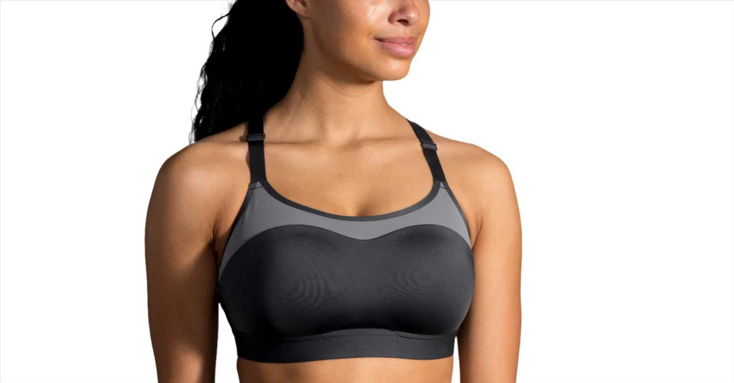 Brooks Women's Dare Racerback Run Bra - Asphalt (350073081) 1 Brooks Women's Dare Racerback Run Bra - Asphalt (350073081)