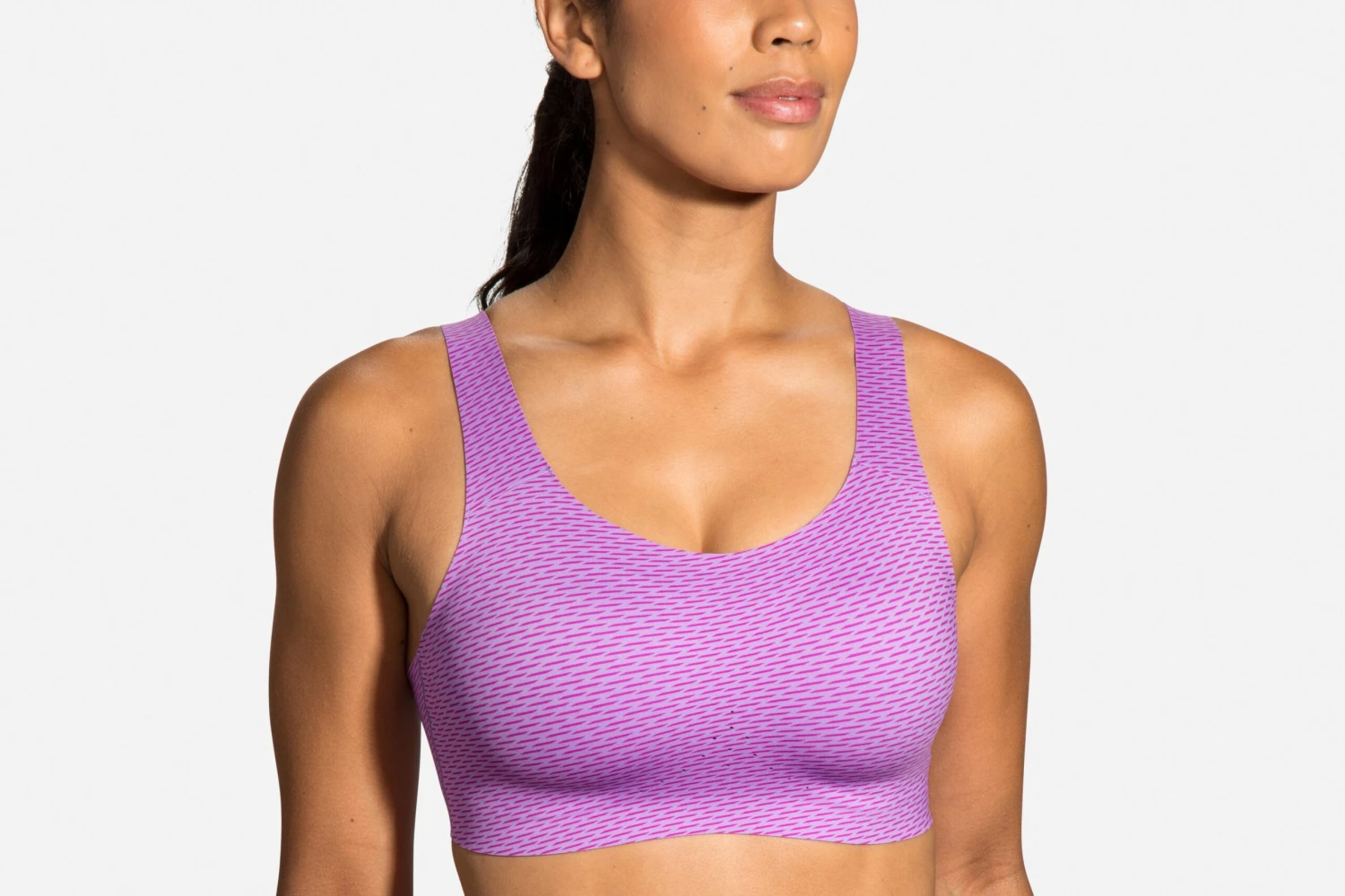 Brooks Dare Scoopback Run Bra - Heliotrope (350077519) 1 Brooks Dare Scoopback Run Bra - Heliotrope (350077519)