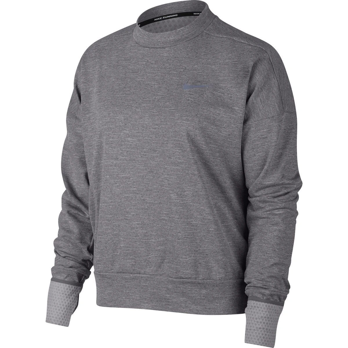 Nike Women's Therma Sphere Element Crew Long Sleeve - Gunsmoke/Heather (928946-036) 1 Nike Women's Therma Sphere Element Crew Long Sleeve - Gunsmoke/Heather (928946-036)