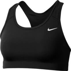 Nike Women's Swoosh Medium Support Non-Padded Sports Bra (BV3630) -Pro Runner Shop BV3630 010 PHSFH001