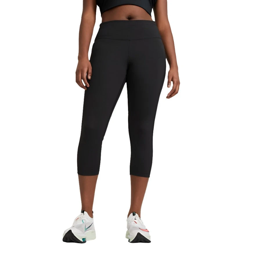 Nike Women's Mid-Rise Fast Crop Running Leggings - Black (CZ9238-010) 1 Nike Women's Mid-Rise Fast Crop Running Leggings - Black (CZ9238-010)