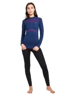 Craft Women's Active Intensity Crewneck Baselayer - Tide/Roxo (1907937-698486) -Pro Runner Shop CraftWomensCrewneckBaselayerTide Roxo4 min