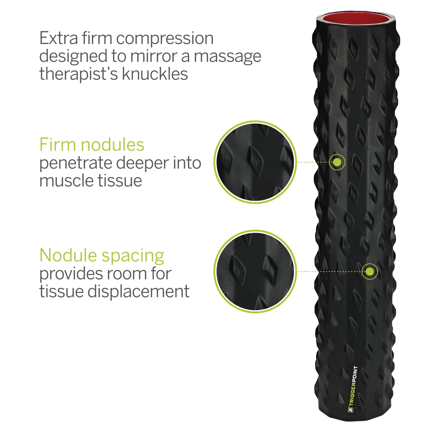 TriggerPoint Carbon 26" Foam Roller - Black (04433) 3 TriggerPoint Carbon 26" Foam Roller - Black (04433) - Image 3