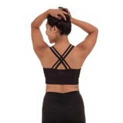 Handful Women's Double Down Sports Bra (135) -Pro Runner Shop cdn shopify com Handful 2019 F19 Women Studio Bra DoubleDown BooyaBlack Back 2936 2