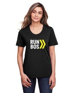 Women's RUN BOS Performance Short Sleeve Tee (TS-RUNBOS-CE111W) -Pro Runner Shop ce111w 9k z