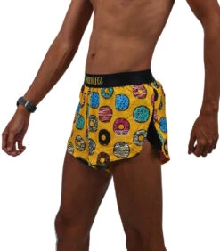 ChicknLegs Men's Shorts -Pro Runner Shop chicknlegs mens salty donuts 2 inch half split shorts 2