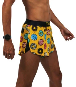 ChicknLegs Men's Shorts -Pro Runner Shop chicknlegs mens salty donuts 2 inch half split shorts 3