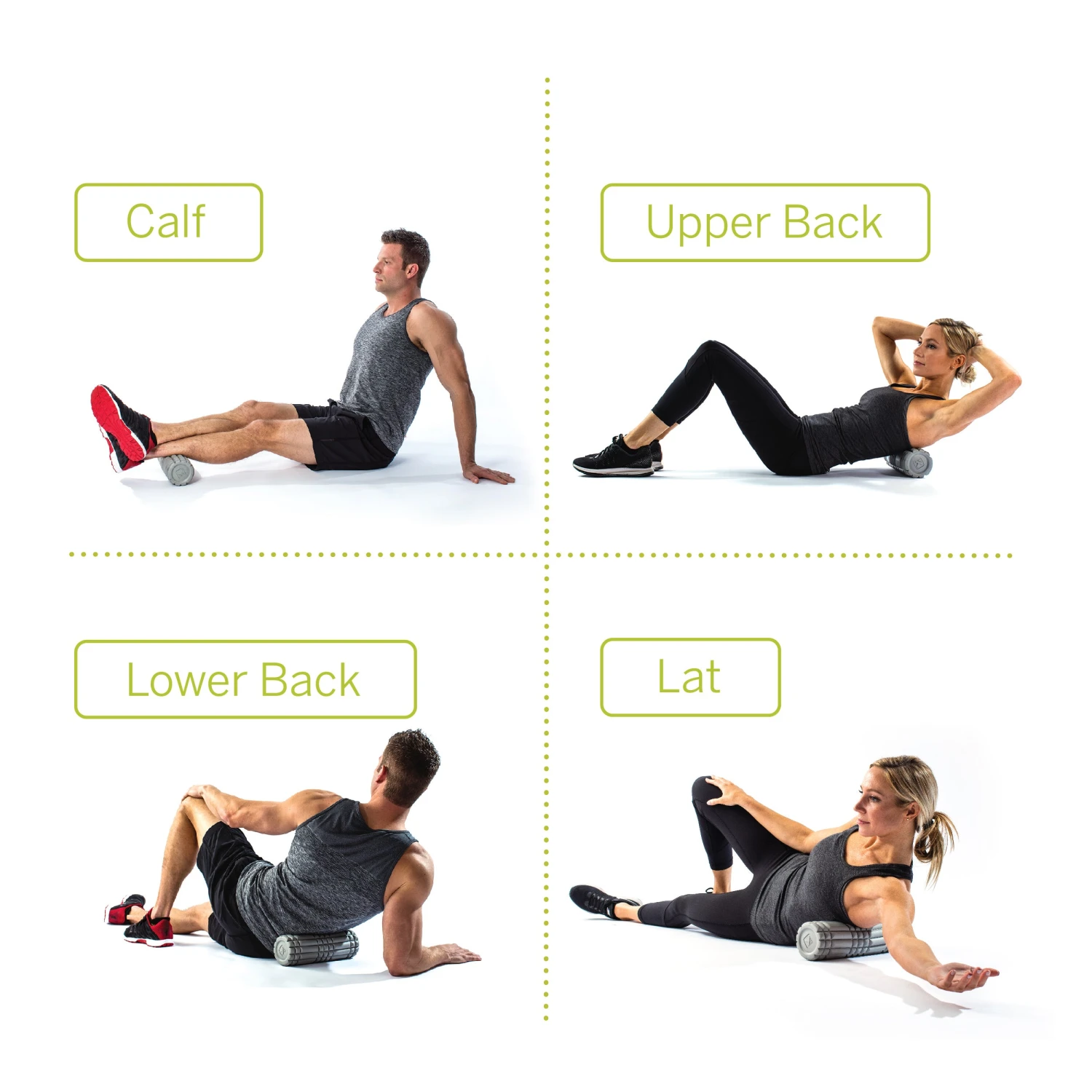 TriggerPoint 12" Core Foam Roller - Grey (03328) 3 TriggerPoint 12" Core Foam Roller - Grey (03328) - Image 3