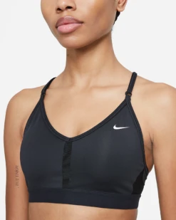 Nike Women's Dri-Fit Indy Sports Bra -Pro Runner Shop dri fit indy womens light support padded v neck sports bra tcglhV 1