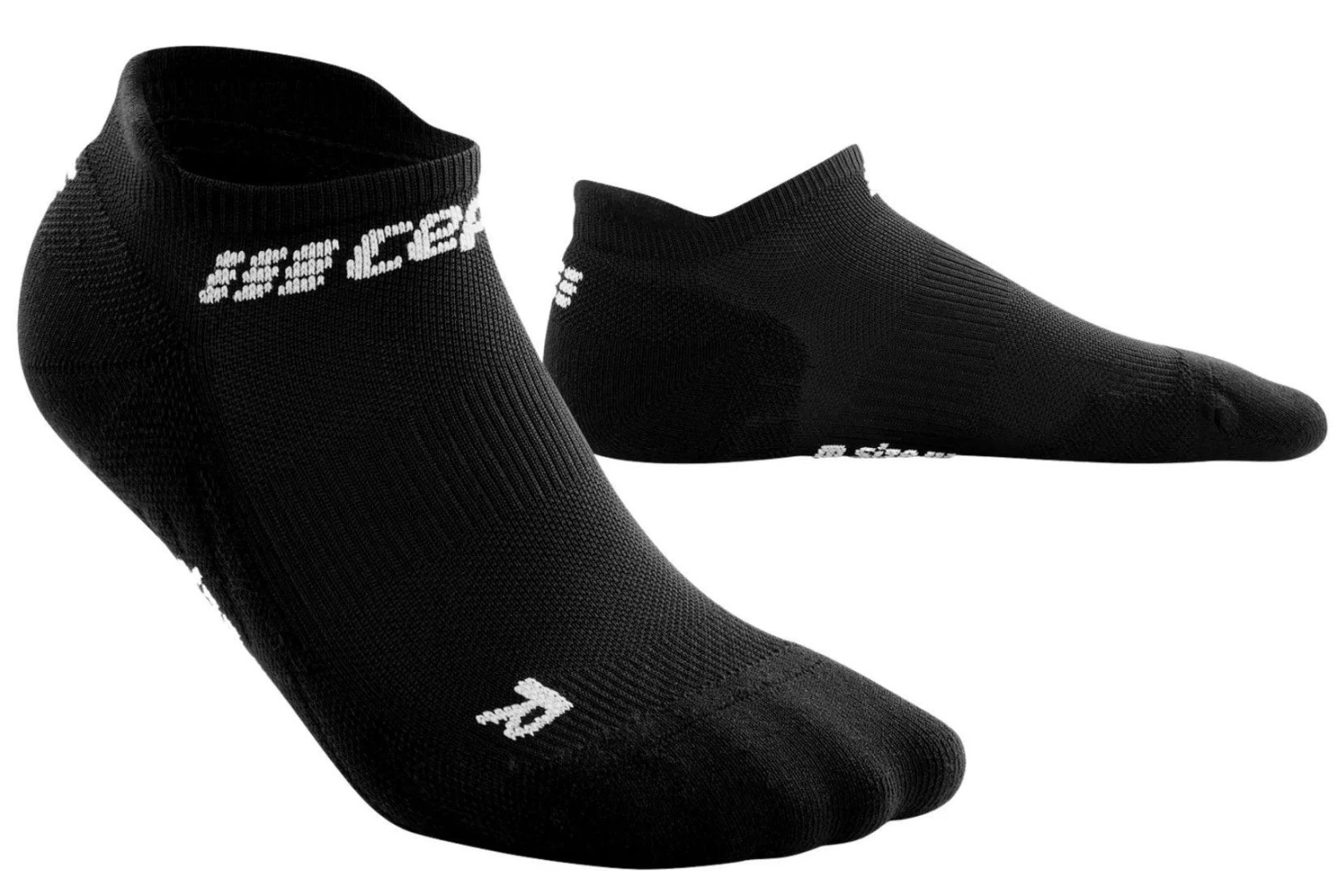 CEP Men's Compression No Show Socks 4.0 - Black (WP36R) 1 CEP Men's Compression No Show Socks 4.0 - Black (WP36R)