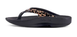 Oofos Women's OOlala Limited Sandal - Black/Leopard (1403) 6 Oofos Women's OOlala Limited Sandal - Black/Leopard (1403) -Pro Runner Shop ezgif.com gif maker 2022 09 26T095924.039