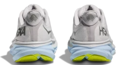 HOKA Women's Clifton 9 -Pro Runner Shop hoka womens clifton nine running shoe gray blue 6