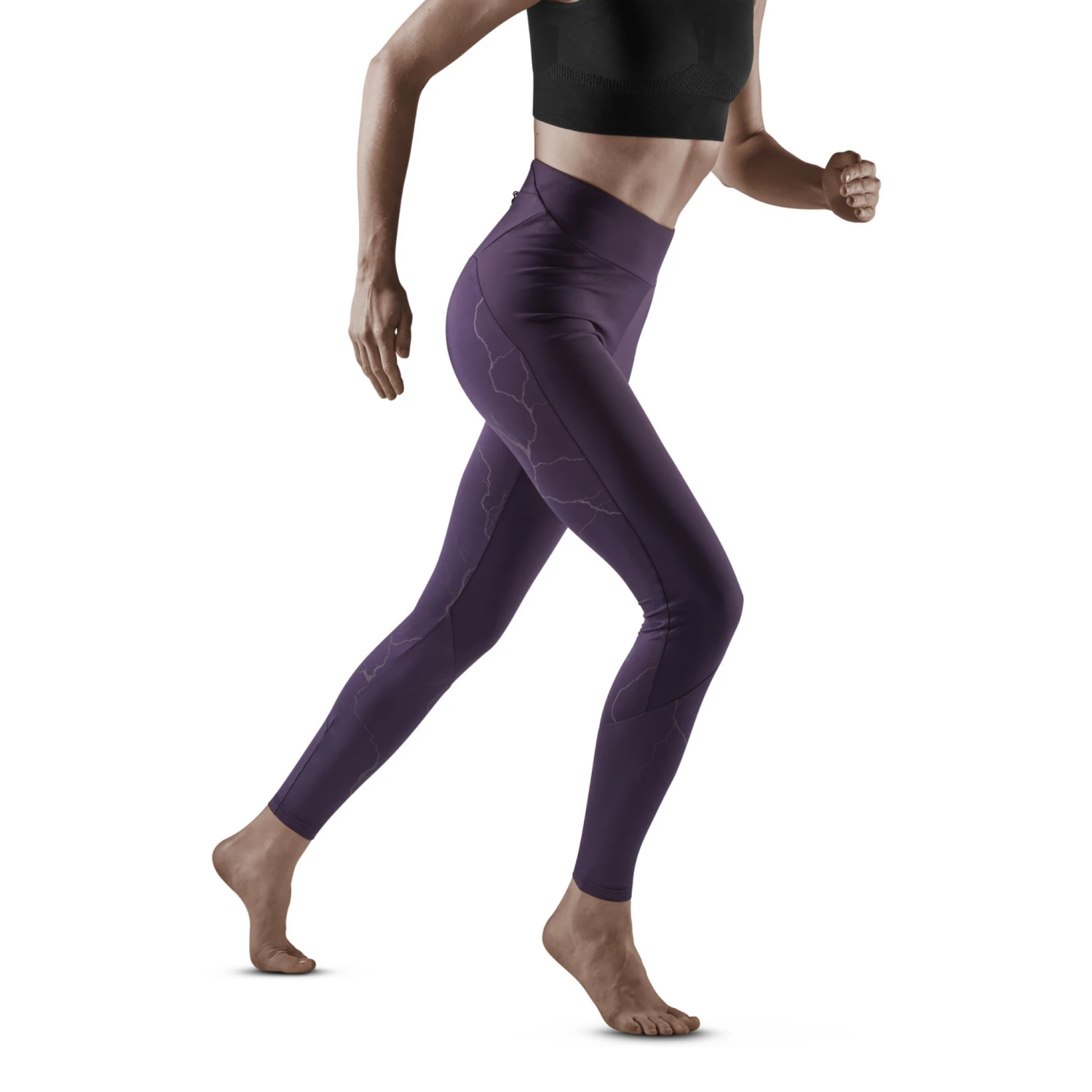 CEP Women's Reflective Tights - Purple (W2A96N) 1 CEP Women's Reflective Tights - Purple (W2A96N)