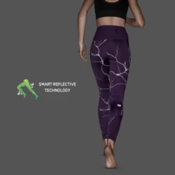 CEP Women's Reflective Tights - Purple (W2A96N) 14 CEP Women's Reflective Tights - Purple (W2A96N) -Pro Runner Shop reflective tights purple women 4 9