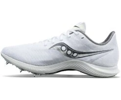 Saucony Women's Velocity MP Track Spike 7 Saucony Women's Velocity MP Track Spike -Pro Runner Shop saucony womens track spike white silver 1