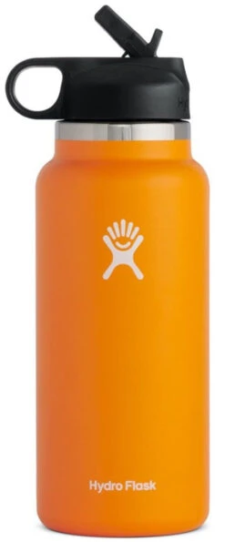 Hydro Flask 32oz Wide Mouth W/ Straw Lid Bottles (W32BSW) 13 Hydro Flask 32oz Wide Mouth W/ Straw Lid Bottles (W32BSW) -Pro Runner Shop w32bsw clementine
