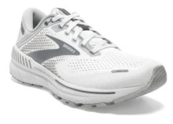 Brooks Women's Adrenaline GTS 22 - White/Oyster/Primer Grey (1203531B134) -Pro Runner Shop www brooksrunning com 120353 134 o adrenaline gts 22 womens cushion running shoe 1