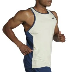 Brooks Men's Atmosphere Singlet 12 Brooks Men's Atmosphere Singlet -Pro Runner Shop www brooksrunning com 211384 363 mb atmosphere singlet mens sleeveless running top 1