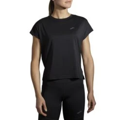 Brooks Women's Sprint Free Short Sleeve (221534) 6 Brooks Women's Sprint Free Short Sleeve (221534) -Pro Runner Shop www brooksrunning com 221534 001 mb sprint free womens short sleeve running shirt 1